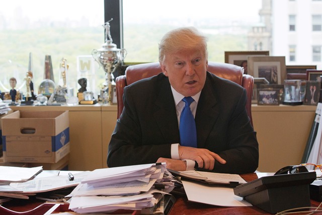 Na snímke republikánsky prezidentský kandidát Donald Trump