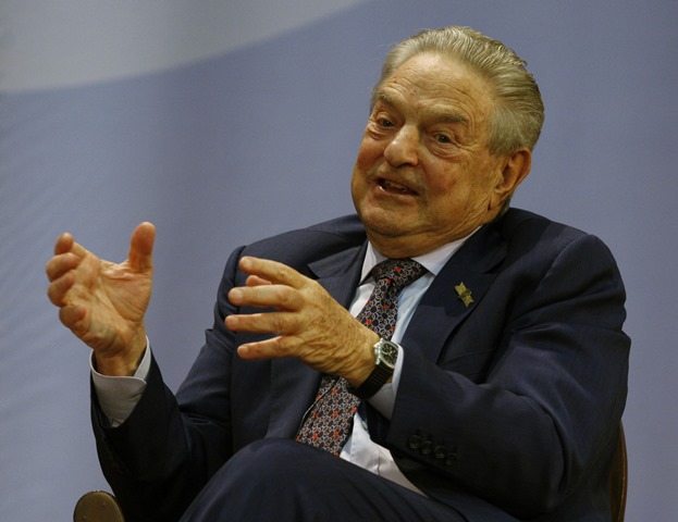 Na snímke miliardár a finančník George Soros
