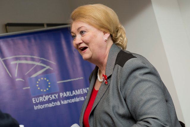 Na snímke europoslankyňa Anna Záborská