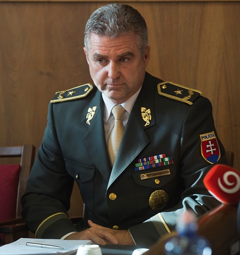 Na snímke prezident Policajného zboru Tibor Gašpar