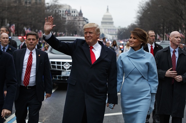 Na archívnej snímke americký prezident Donald Trump a americká prvá dáma, Melania Trumpová 