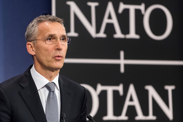 Na snímke generálny tajomník NATO Jens Stoltenberg
