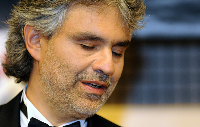 Na snímke taliansky operný spevák Andrea Bocelli. 