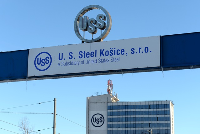 Na snímke oceliarska spoločnosť U. S. Steel Košice