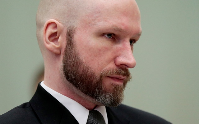 Na snímke nórsky pravicový extrémista a masový vrah Anders Breivik
