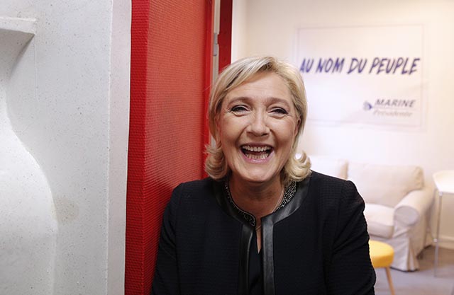 Líderka krajne pravicového Národného frontu Marine Le Penová