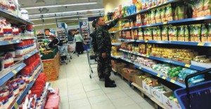 Na snímke obchod v Donecku