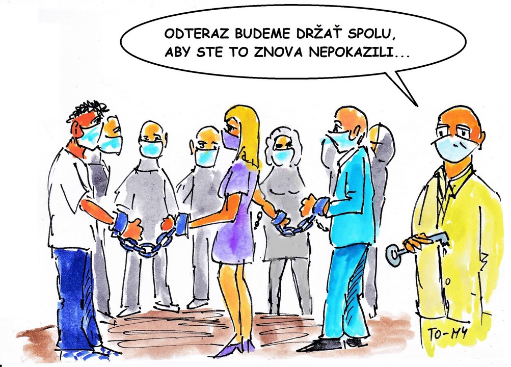 Tomáš Stanislav, karikatúra Covid-19