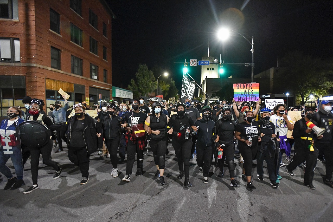 Protesty v meste Rochester v štáte New York