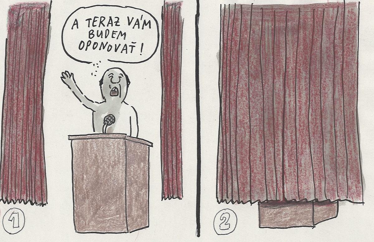 Karikatúra Andreja Mišanka