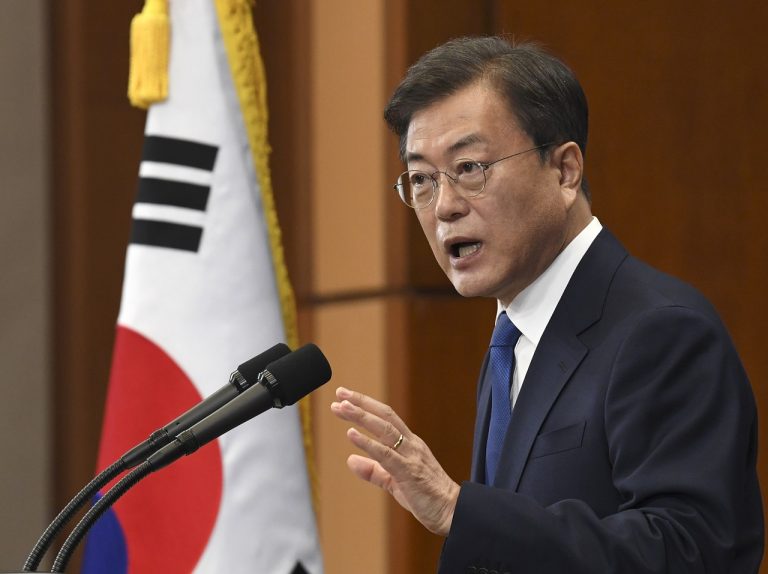 Juhokórejský prezident Mun Če-in