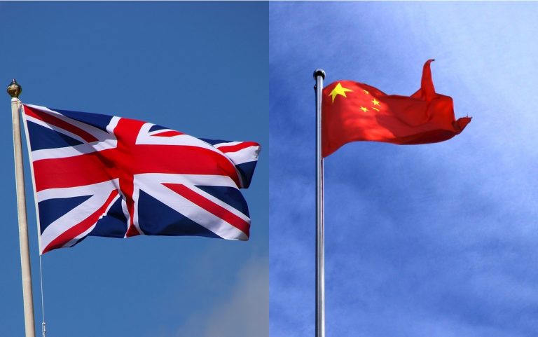 Britania Cina vlajky