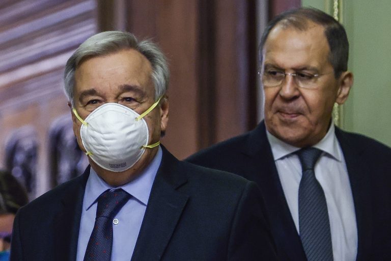 Sergej Lavrov, António Guterres rozhovory