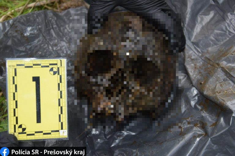 polícia, našli kostru v Humennom