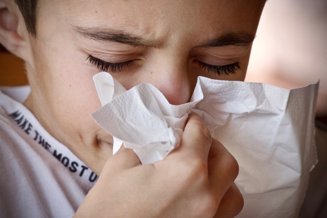 nádcha prechladnutie alergia nos vreckovka