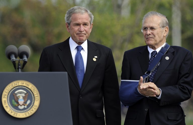 George Bush Donald Rumsfeld