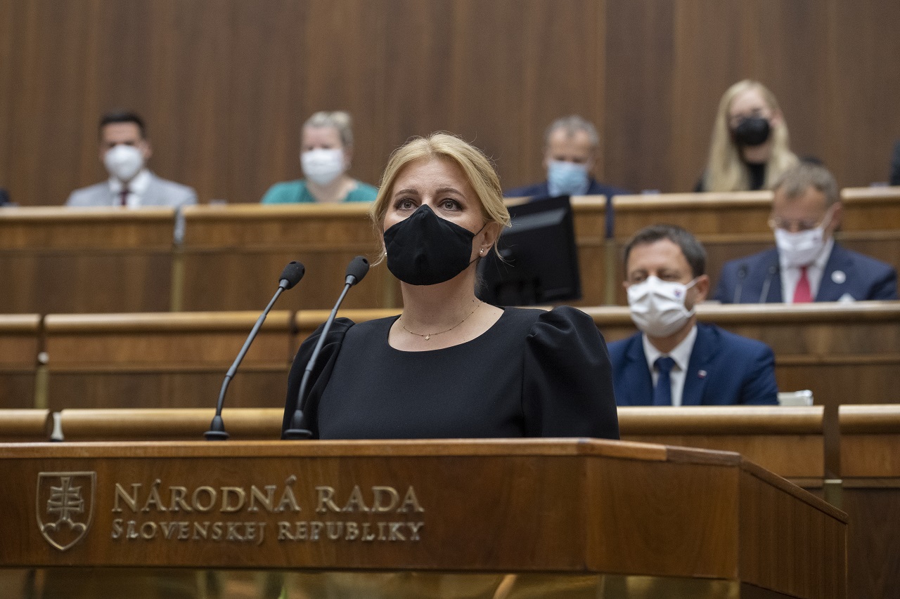 Prezidentka Zuzana Čaputová vystúpila v pléne so správou o stave republiky