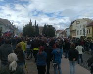 Začiatok protestu v Košiciach