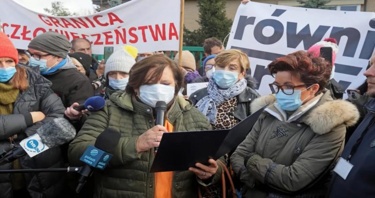 Protest v Michałówe