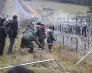 Bielorusko Poľsko hranica migranti plot
