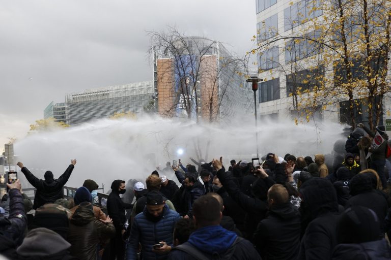 Belgicko Brusel protesty