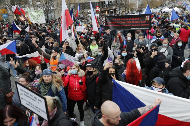 protesty ČR opatrenia covid