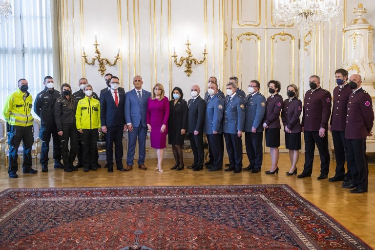 Prezidentka SR Zuzana Čaputová prijala zástupcov záchranných zložiek