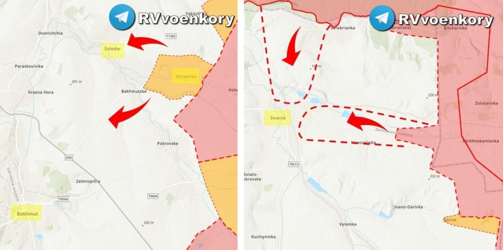 Ruské jednotky pokračujú v rozbíjaní obrany Ozbrojených síl Ukrajiny pozdĺž línie Seversk – Arťomovsk
