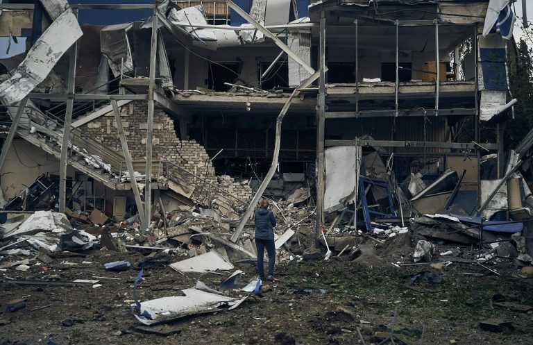 Ukrajinské mesto Mykolajiv po bombardovaní
