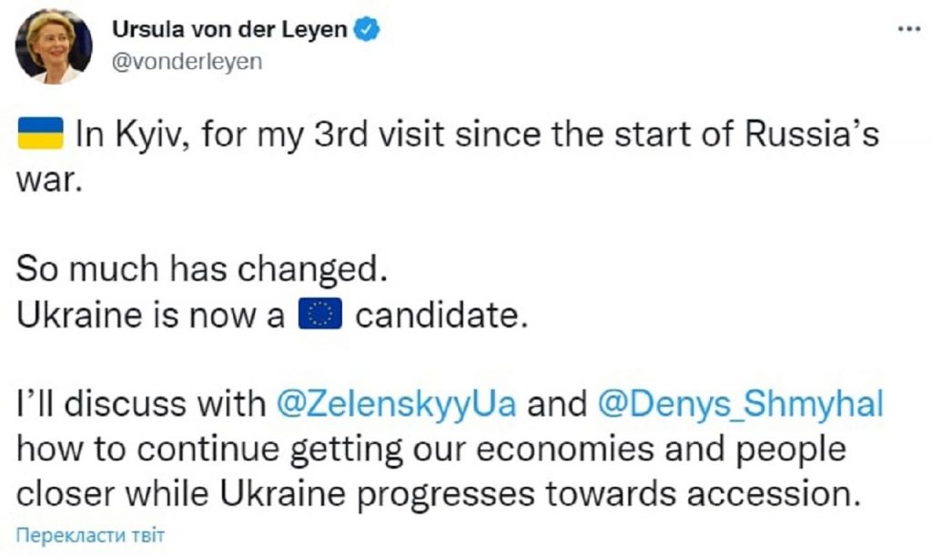 Šéfka Európskej komisie Ursula von der Leyenová prichádza do Kyjeva