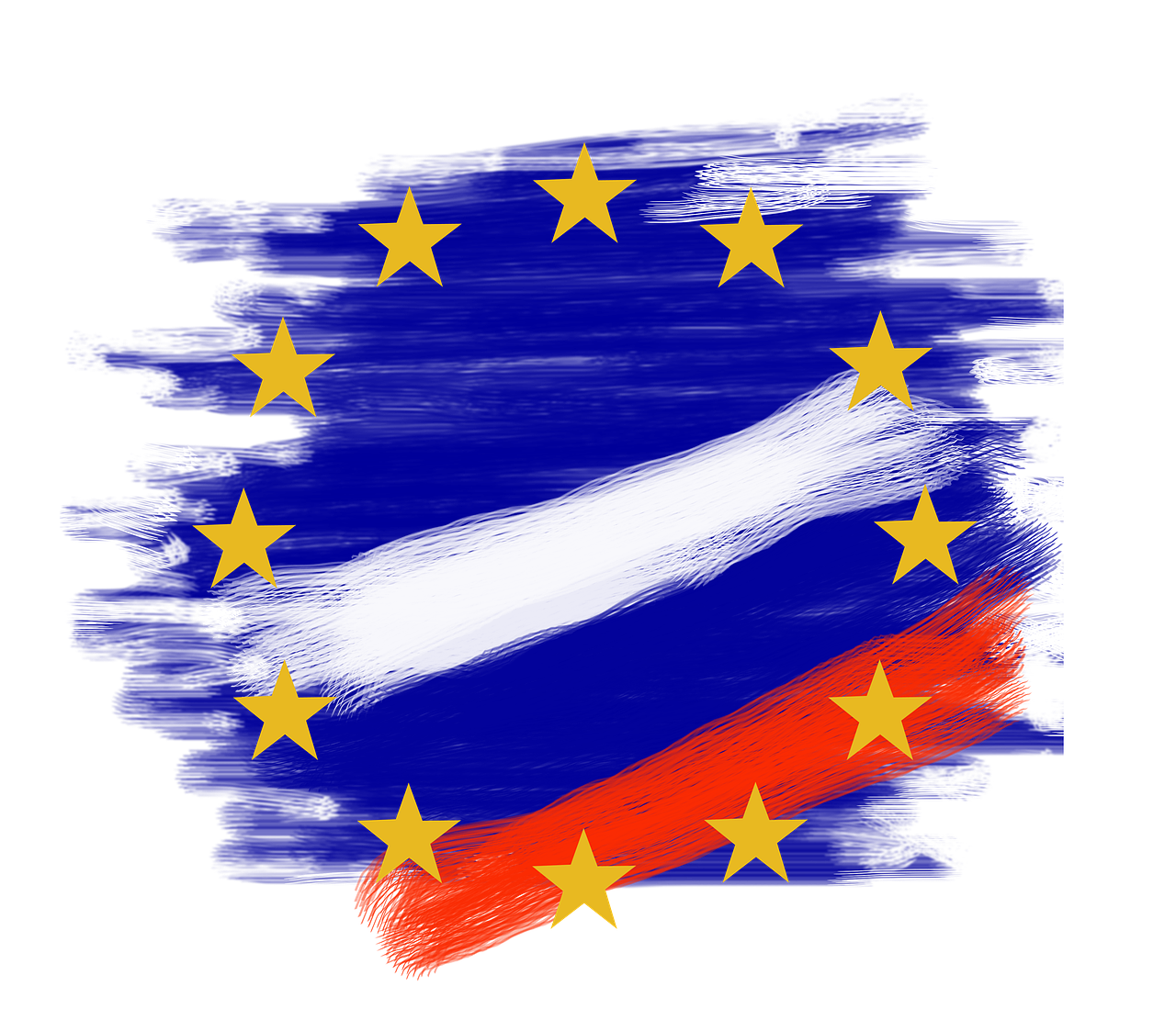 Rusko, Európa, vlajky
