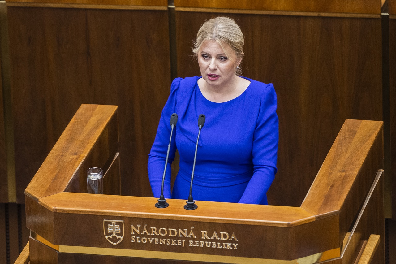 Prezidentka Zuzana Čaputová vystúpila so správou o stave republiky pred poslancami NR SR