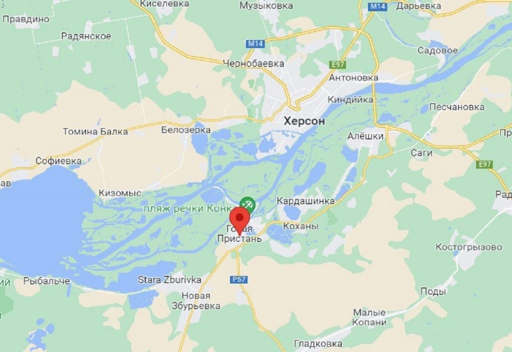Chersonské blogy informujú o výbuchoch v štátom nekontrolovanom meste Golija Prystan