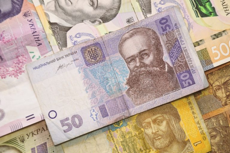 ukrajinská hrivna, peniaze Ukrajina mena