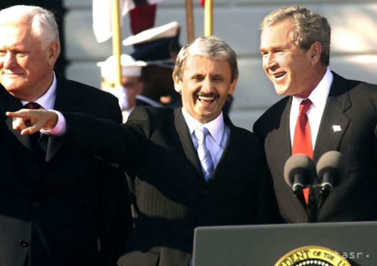 Mikuláš Dzurinda a George Bush