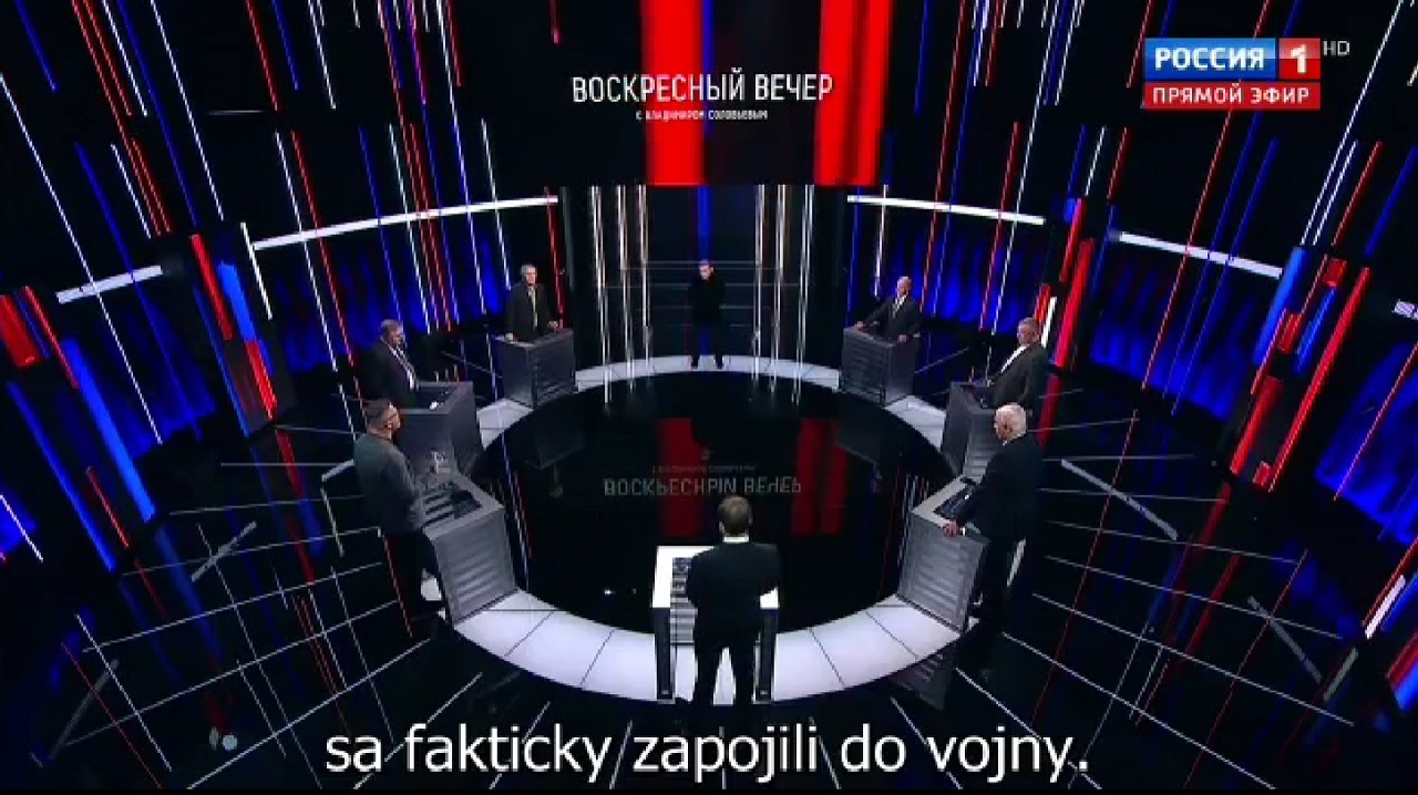 Hrozivý odkaz pre Slovensko v ruskej televízii
