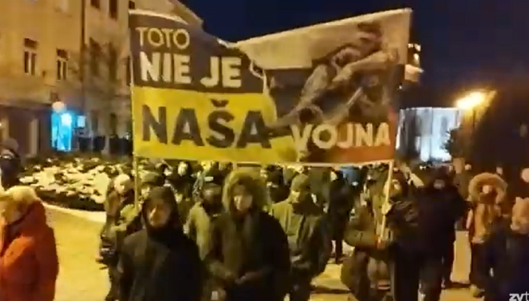 demonštrácia za mier v Prešove