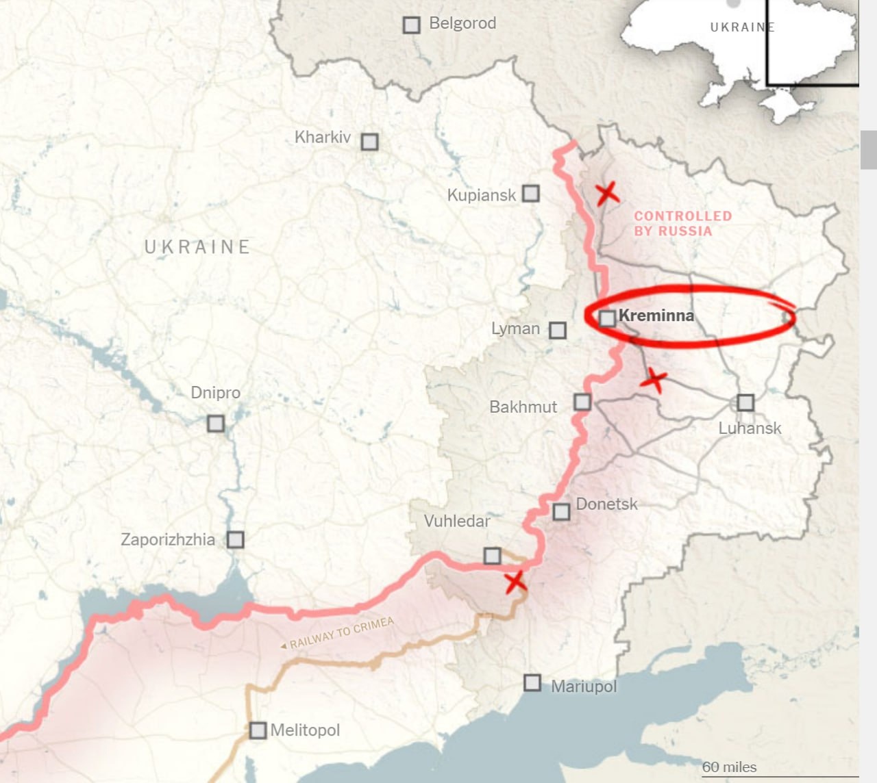 Kde zaútočí Rusko a kde Ukrajina podľa NYT