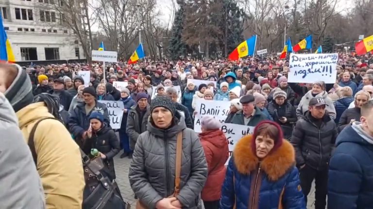 protesty Moldavsko