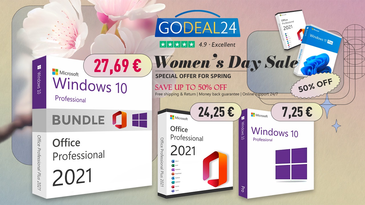 Zlepšite svoj pracovný deň s MS Office 2021 a Windows 10 za menej peňazí na Godeal24 – nakupujte teraz za úžasné ceny!