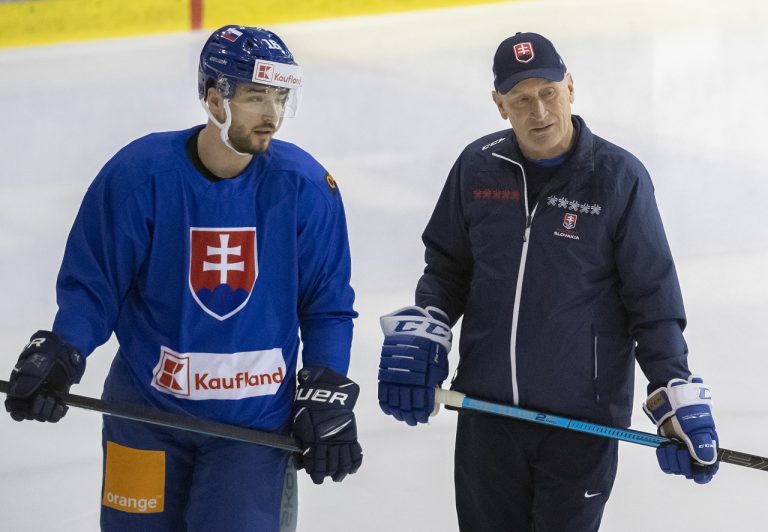Tréning slovenskej hokejovej reprezentácie v Bratislave
