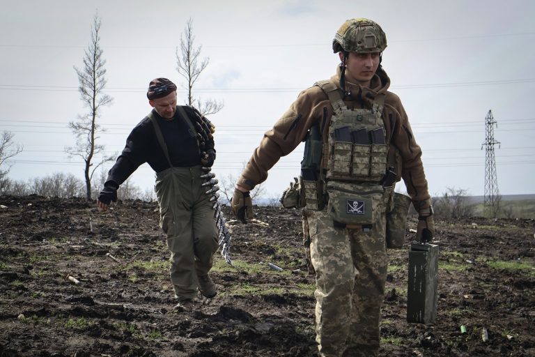 Vojna na Ukrajine ukrajinskí vojaci Bachmut