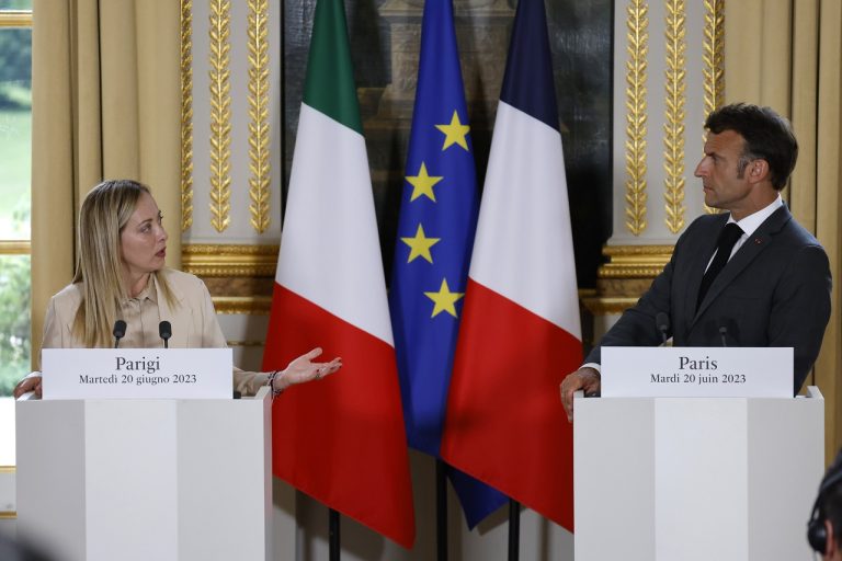 France Italy Migration Meloni Macron