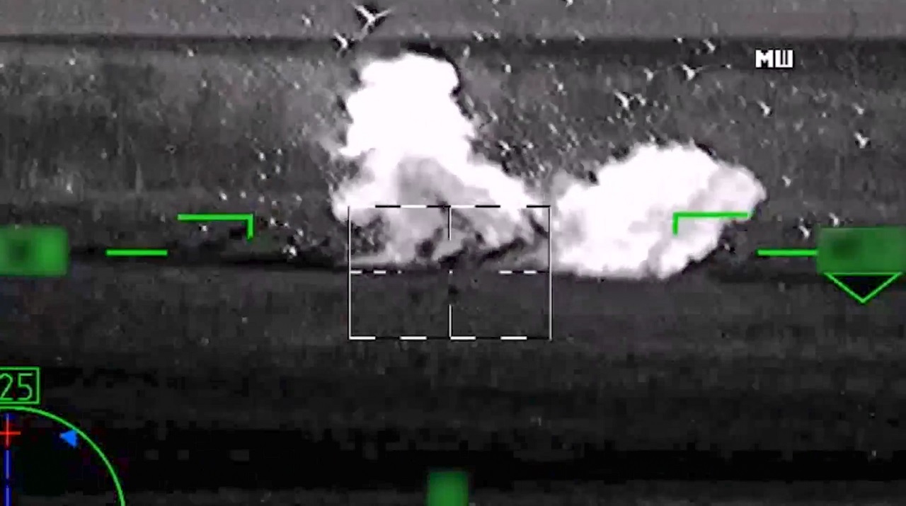 Raketový útok na Ukrajinu zničený tank Leopard