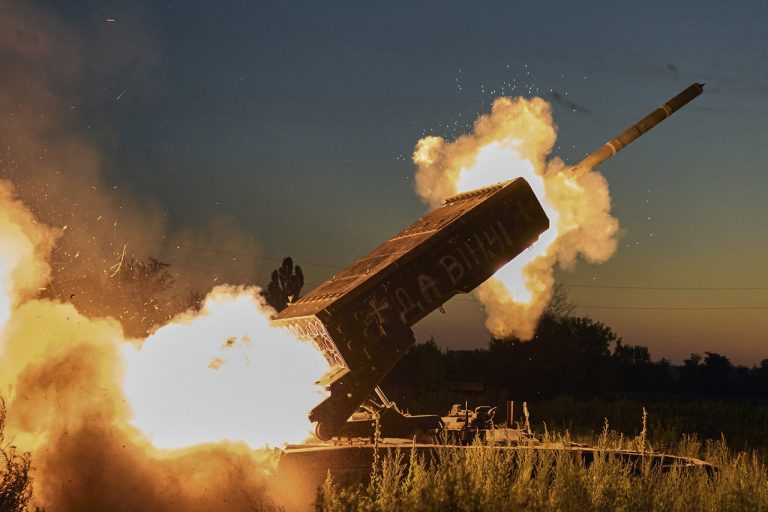 Vojna na Ukrajine raketomet protiofenzíva