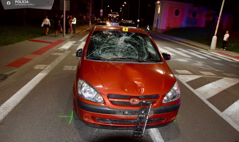 Vodička v Topoľčanoch zachytila a vážne zranila chodca na priechode
