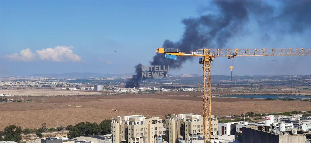 požiar továrne Haifa