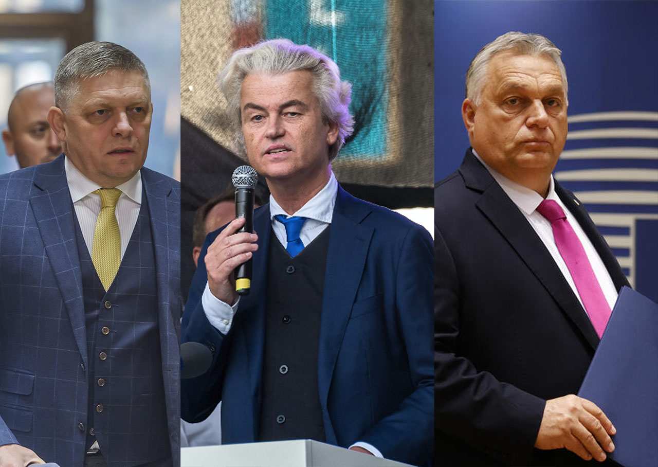 Robert Fico, Geert Wilders a Viktor Orbán