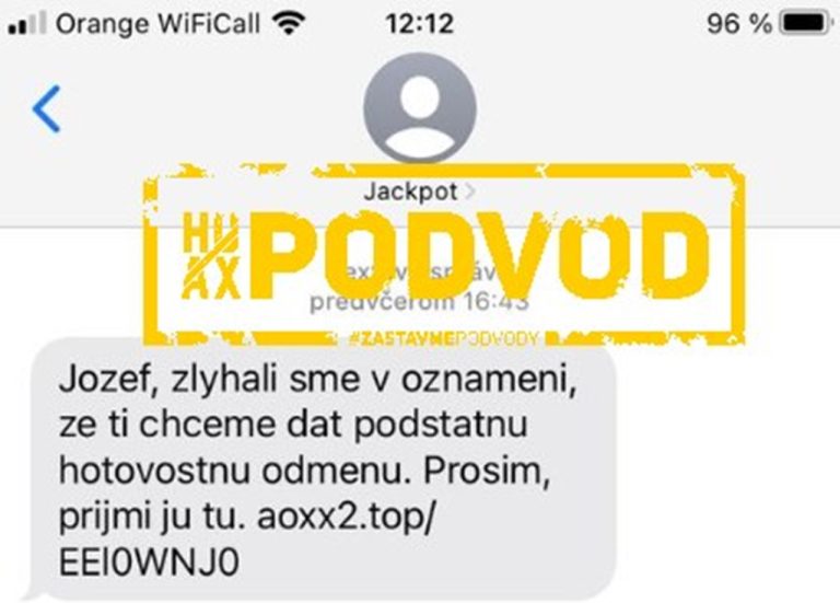 Polícia upozorňuje na podvodné SMS