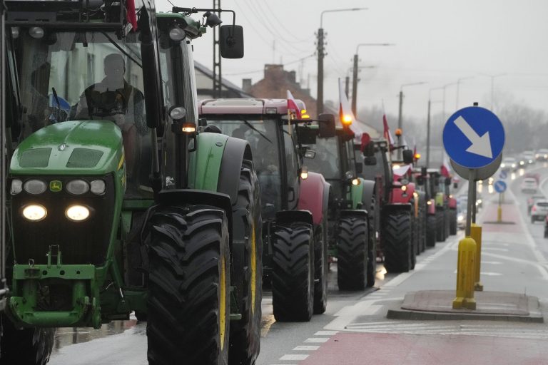 Poľsko Farmári EÚ Protest